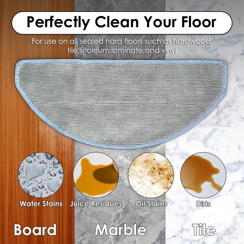 Mop Pads for Roomba Combo Essential iRobot Roomba Vacuum 2 Roomba Robot Vacuum Mop iRobot Roomba 105 iRobot Roomba Vac Robot and Mop Cloths (3-Pack)