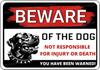 Beware of The Dog  Rottweiler You Have Been Warned Aluminum Sign  Outdoor Yard Warning Perfect for Fence Yard  Home Dec