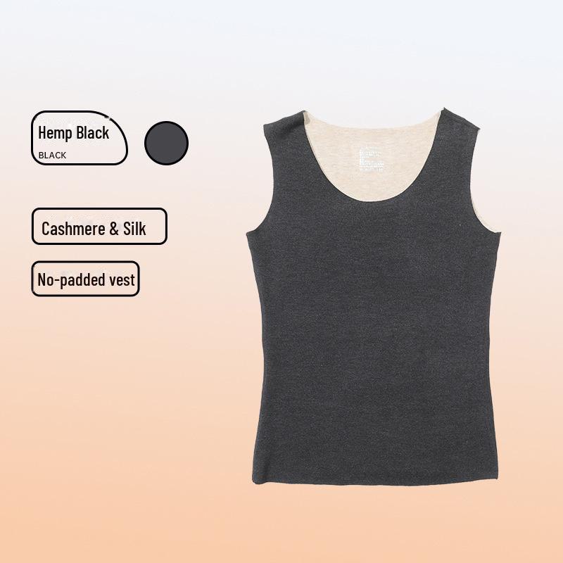 

Теплый жилет из кашемирового шелка для женщин и мужчин, утепленный терможилет, женское термобелье Women s XL