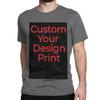Custom Your Design Print T-Shirt Men Women DIY Pure Cotton Tees Round Collar Short Sleeve T Shirt Original Tops
