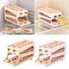 Double Layer Rolling Eggs Storage Container For Fridge With Automatic Slide Out Designs And Protective Eggs Trays