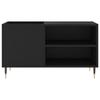 VidaXL Armoire à disques noir 85x38x48 cm bois d'ingénierie 831693