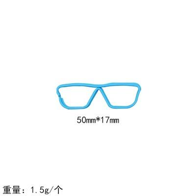 10pcs Colorful glasses, creative paper clips, paper clips, accessories, student office supplies, plastic wire, metal