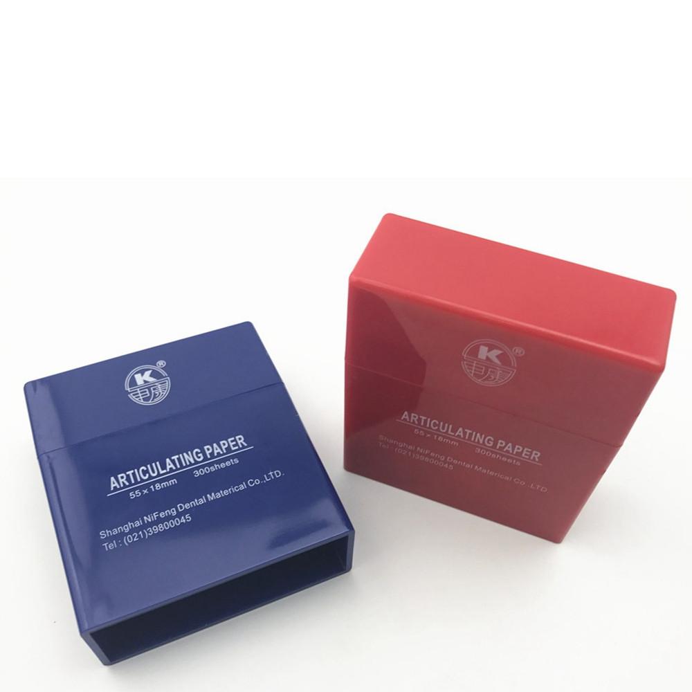 Papel de articular dental tipo recto azul/rojo/película de oclusión dental Papel de articular dental