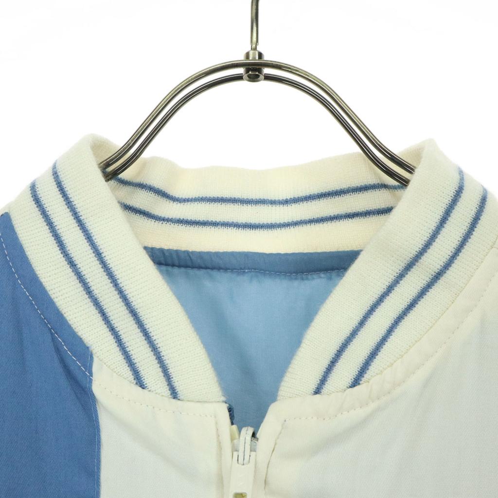 EXPEDITIONS 90s Old Long Sleeve Reversible White Zip Blouson M Light Blue Men's Used