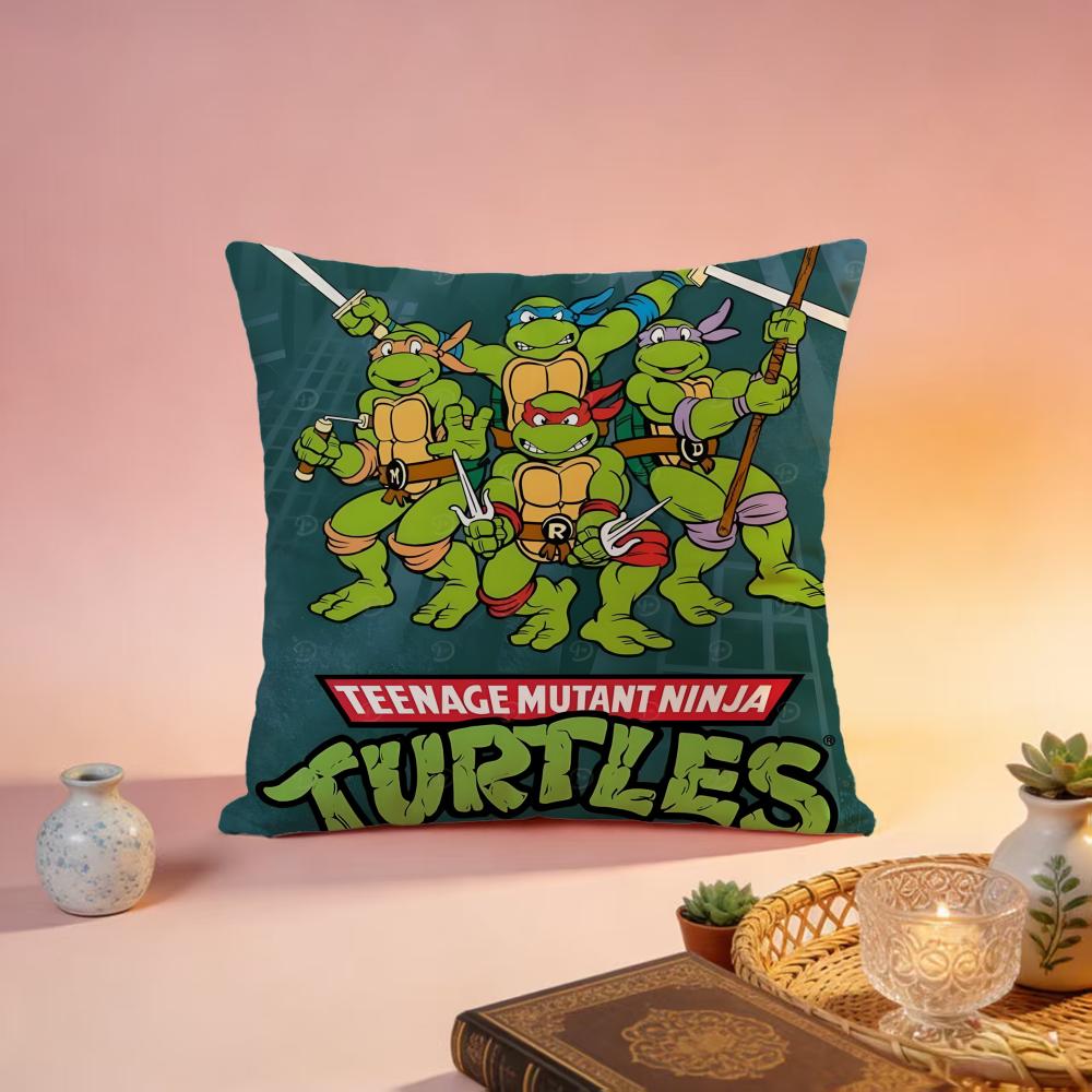 Fashion TTeenage Mutant Ninja Turtlesed Cushion Cover Premium SkinFriendly Pillow Case MultiPurpose for Home Office Travel