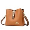 Women's bag new fashionable versatile bucket women's shoulder bag old mother embroidery thread large-capacity bag