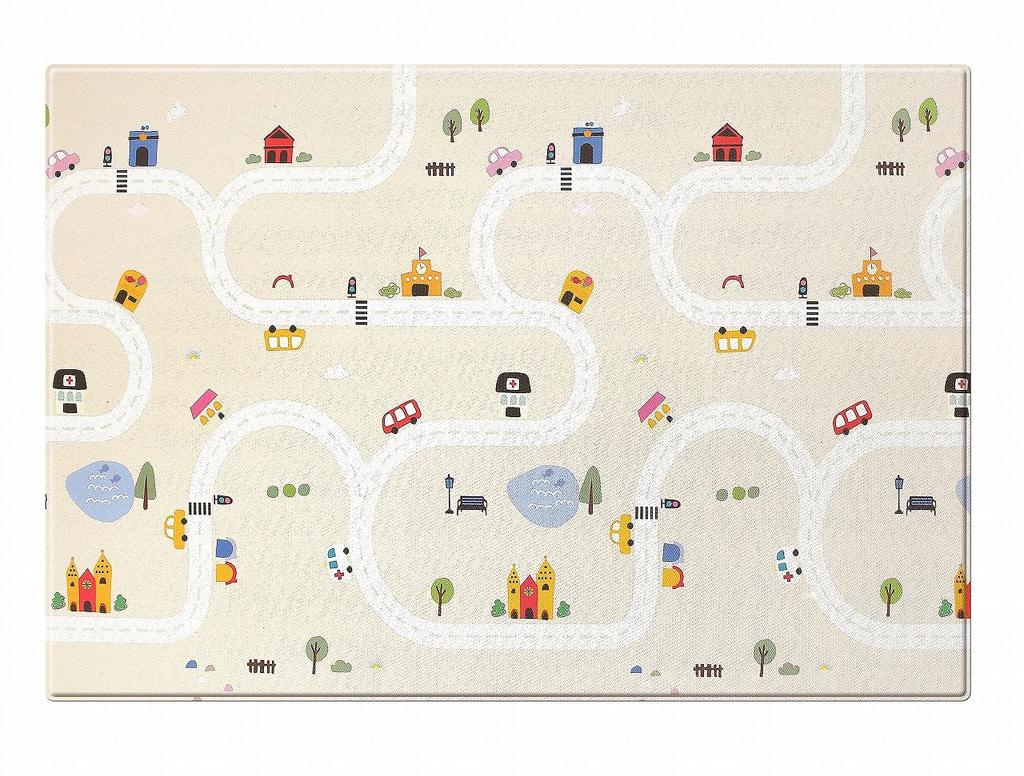 Little fluffy kids play Circle size M Princess, flame-retardant, reversible, mat, Raum,