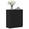 Sideboard in Black Oak Look 60 x 30 x 70 cm Particle Board