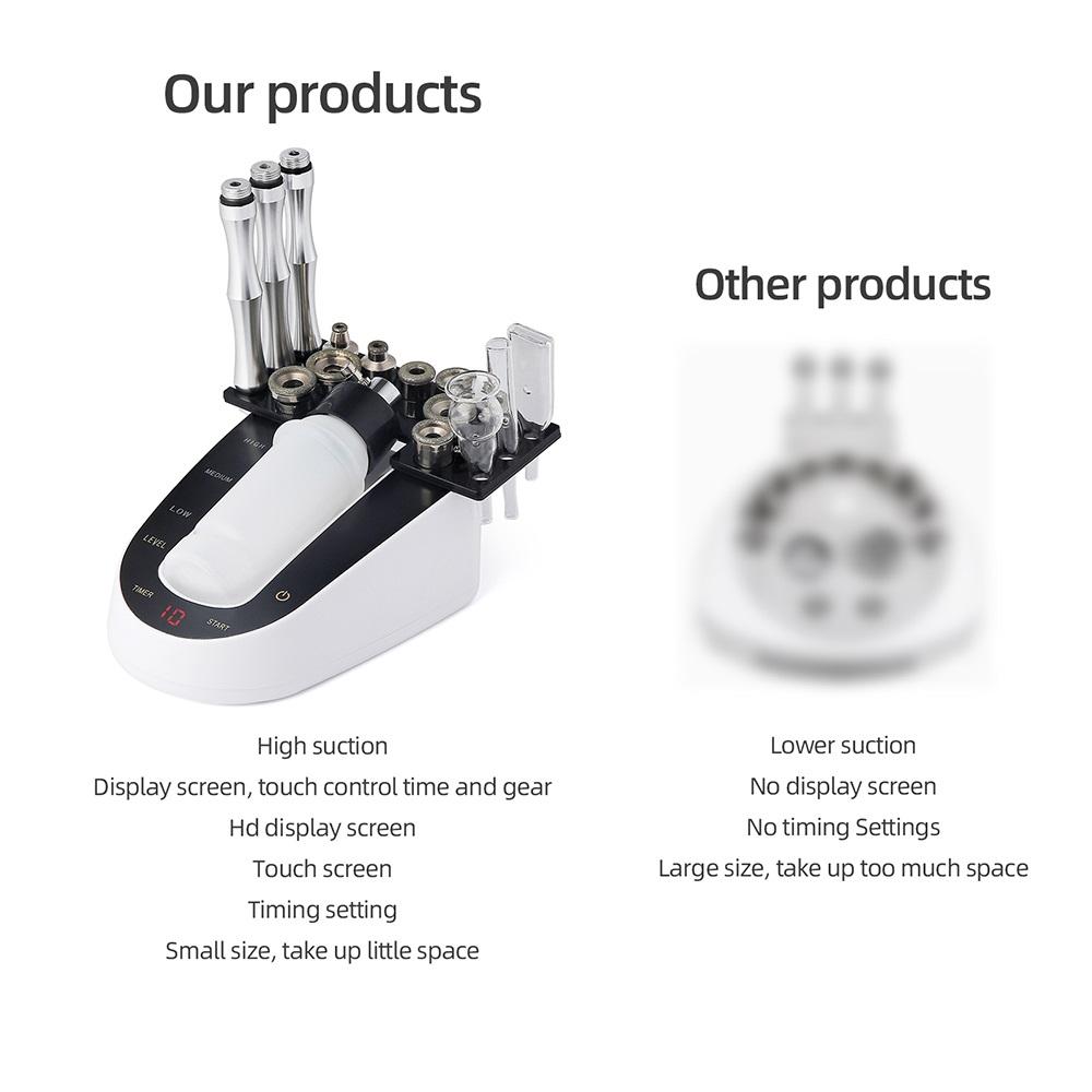 Aparat de microdermabraziune cu diamante cu aspirație ridicată pentru peeling facial Curățare profundă Dispozitiv de exfoliere cu pulverizare cu apă pentru îndepărtarea punctelor negre