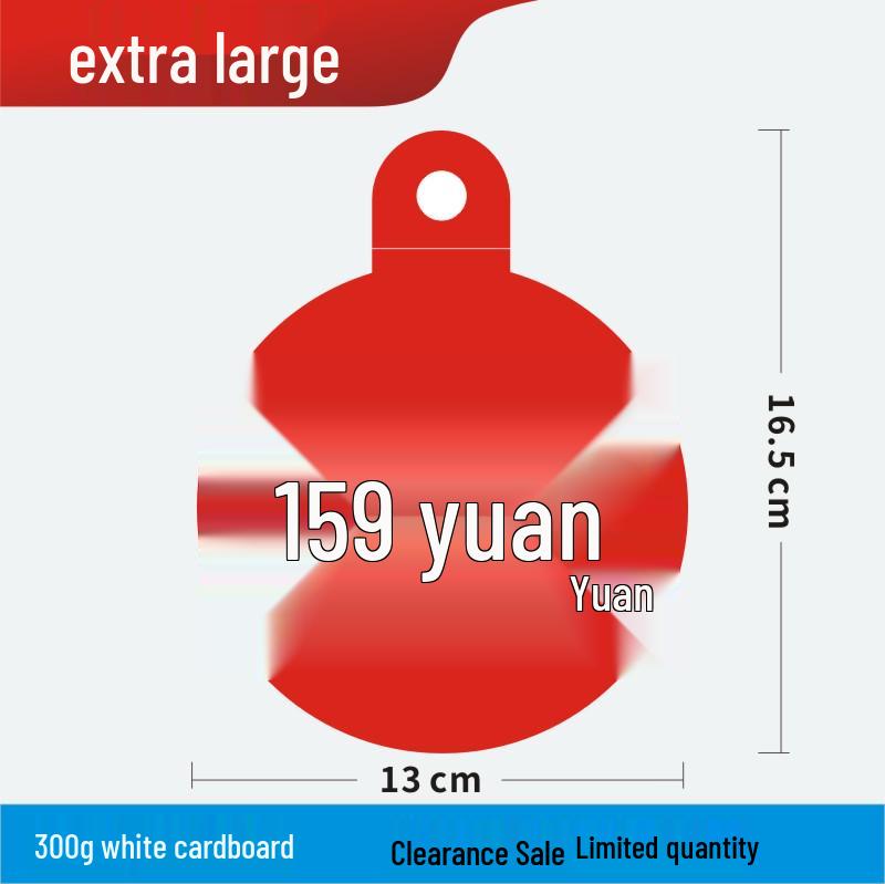 Discount Promotion Tag for Clothing & Accessories Display Stand