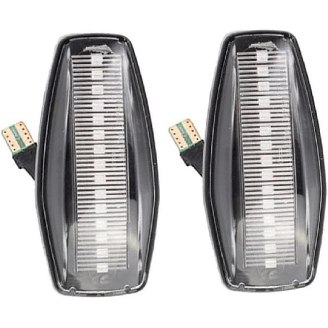 

Riloer Front Fender Side Marker LED Amber Lights Clear Lens, Compatible with Hyundai 2008-2011 i10, Front Turn Signal Flowing Indicator Lamp Clear Lens
