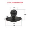 Jadkinsta 1 or 1.5 Inch Rubber Ball Mount To Aluminum Motorcycle Round Square Mounting Base Plate for Gopro Camera Cellphones