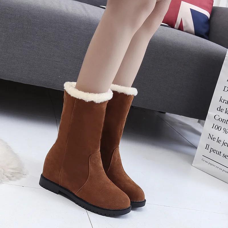 Women's Boots Women Platform Australia Winter Footwear Shoes  Flat Heel Round Toe Rain 2025 Snow Padded Autum