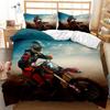 Copripiumino Moto Rider Motocross Adolescenti Moto da Corsa Moto da Cross Veicoli Moto Coperta Trapuntata Sport Estremi
