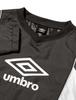 Umbro Soccer Windproof and Size 120 Windbreaker, Jacket, Water-Repellent, All-Season, Junior/Kids', Black/Silver (Amazon Exclusive),