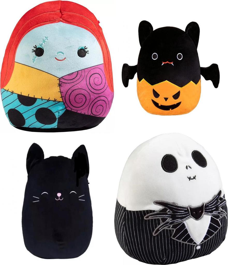 Halloween Squishmallows The Nightmare Before Christmas Jack Sally Fledermaus Kürbis Plüschtiere