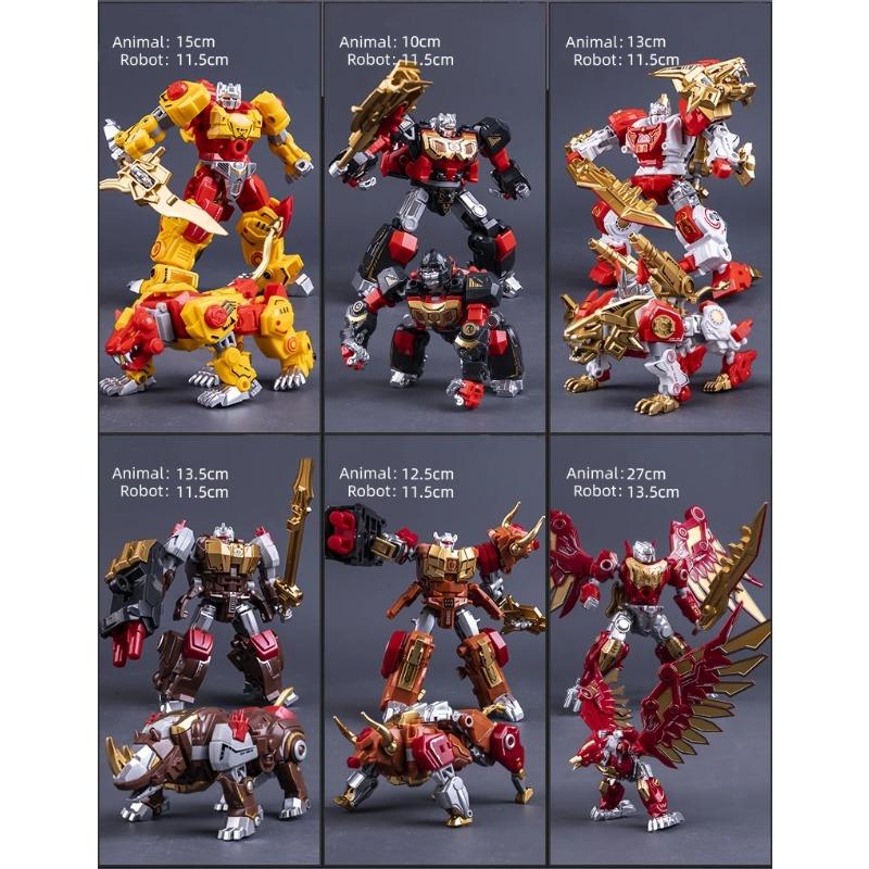 Arrive Transformation Toys Predaking Action Figure Classic Dinosaur Robot Devastator Model Kids Gift NEW YUEXING G1 KO NO BOX Poseable Articulated