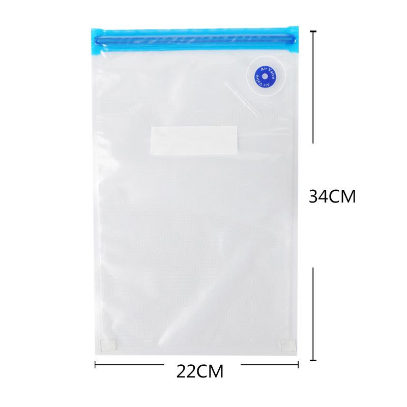 1PC Reusable Vacuum Sealer Bags With Ziplock Bpa-Free Food Storage Bags For Sous Vide Meal Prep And Freezer