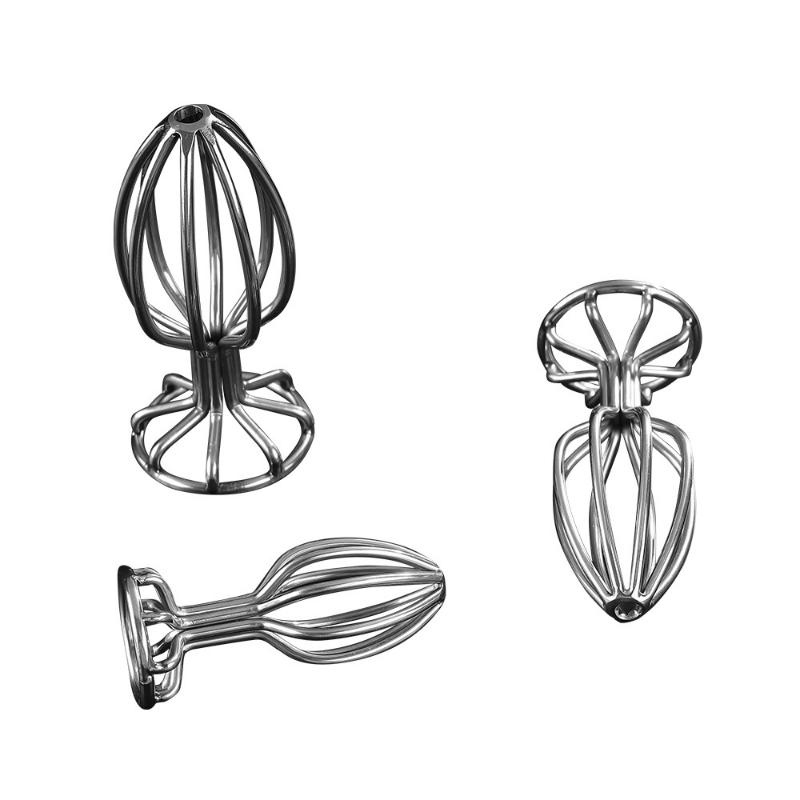 Stainless Steel Hollow Anal Plug Speculum Anal Dilator Expander Anus Butt Plug Erotic Sex Toys Women Men Anal Toys for