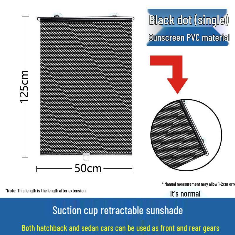Automatic Retractable Car Window Sunshade Curtain