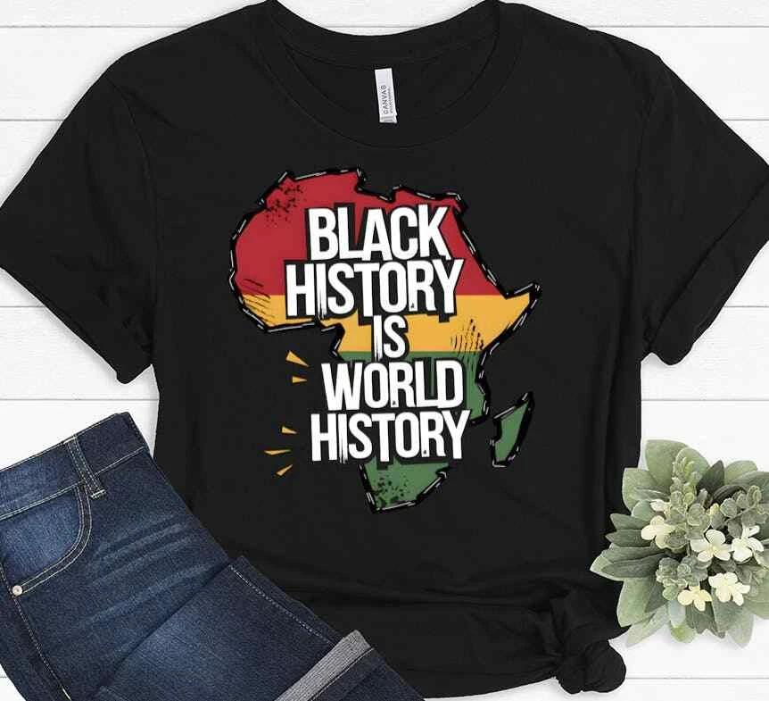 Футболка «История черных — это мировая история», Футболка «История черных», Футболка «Жизни черных важны» L