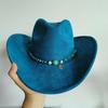 new western cowboy hat men suede hat wide brim cowboy hat with belt viet knight hat women sun protect cowgirl hat light hat