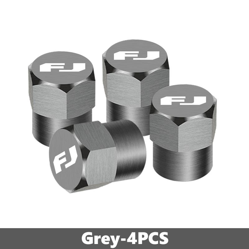 For Toyota 4pcs Car Wheel Tire Valve Caps Stem Case Covers Accessories FJ Cruiser Prado 150 V8 200 2010 2014 2016 2017