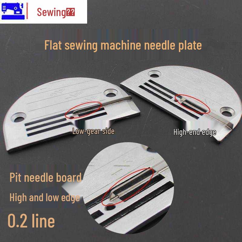 Hardened Material Flatbed Computer Machine with Sink-In Blind Stitch Needle Plate & Special Feed Dogs