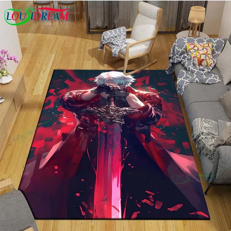 Fashion D-Devil May Cry Game Printed Carpet Outdoor Area Rug Non -slip Carpet Bedroom Decor Carpet for Living Room Birthday Gift