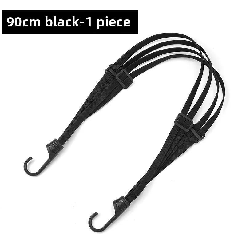 Motorcycle Back Seat Helmet Strips Elastic Rope Motorcycle Helmet Fixed Strap Adjustment Fix Rope Goods Strap 60cm/90cm