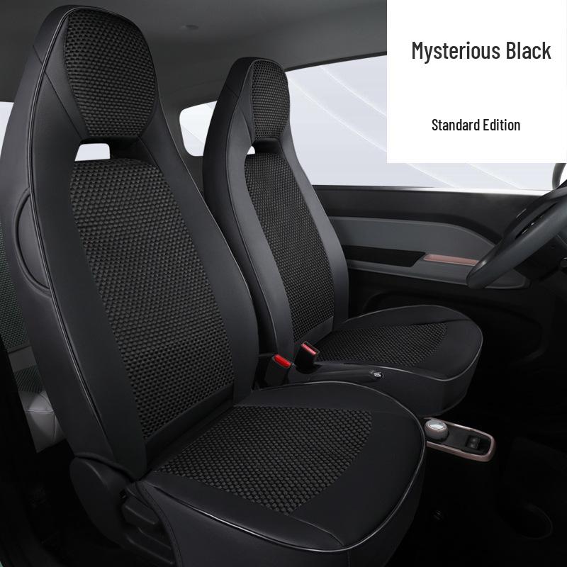 QQ Ice Silk Car Seat Cushion - Cute Cartoon Full Surround Seat Cover for Chery New Energy Sports Version