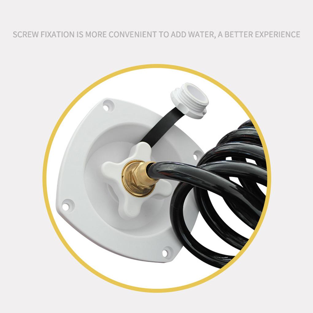 RV Water Tank Hatch Tanks Fitting Rotatable Modified Accessories Filling Hatches Lidded Fill Inlet for Replace