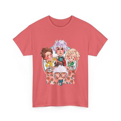 Camiseta de Dibujos Animados de Las Chicas de Oro, Camiseta, Camisa, Regalo Unisex, Ropa para Fans de Series de TV