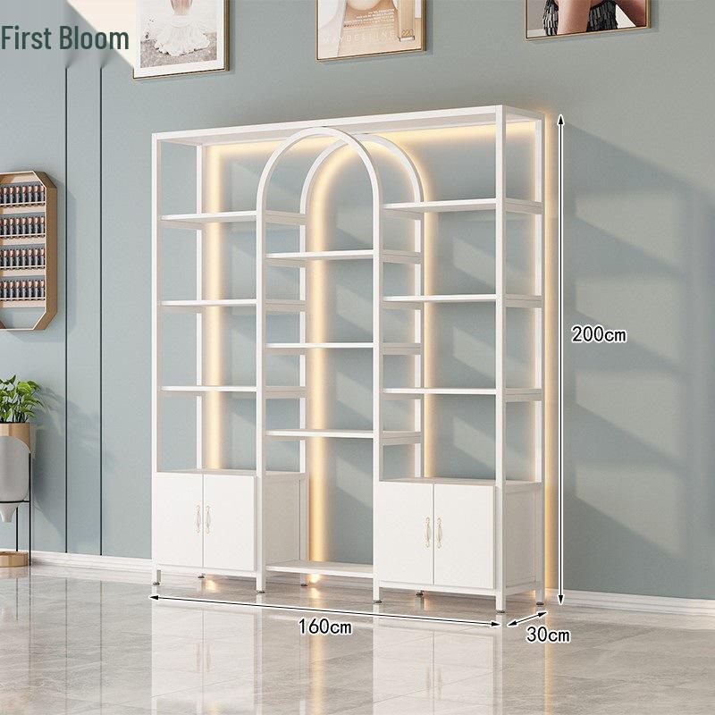 Elegant Display Stand: Nail Art and Skincare Storage Rack for Beauty Salons