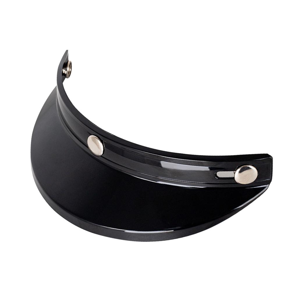 Helmet Peak Shield 3 Snap-Button Visor Flip Up Wind Shield Open Face 34 Retro Motorcycle Helmet