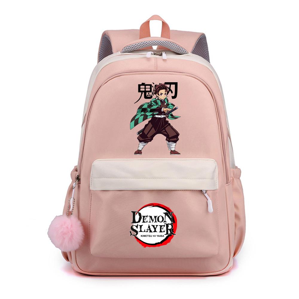 Anime Demon Slayer Printed Backpack for Teenger Student Girl Boy Schoolbag Bookbag Gift Women Large Capacity Waterproof Travel Bag Mochila