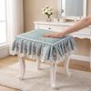 Thick Floral Makeup Stool Cover Floral Pattern Seat Chair Slipcover Stool Cushion Cover  Household
