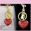 Heart Shape Key Holder Pendant With Metal Finish For Handbag Decoration And Gift