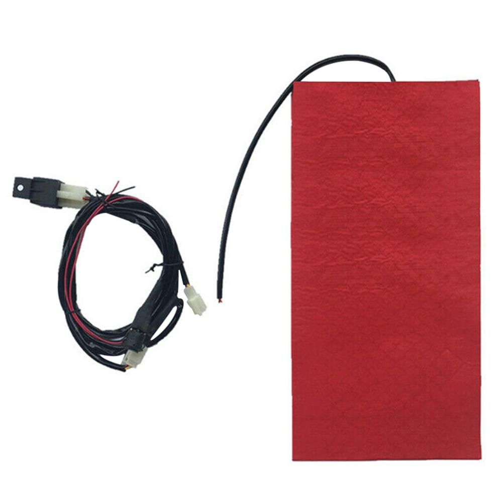 12V Carbon Fiber Pad Waterproof Carbon Fiber Seat Heater Cover Timer Universal Heated Seat Heater Pad Kit UTV E-BIKE Seat Heater