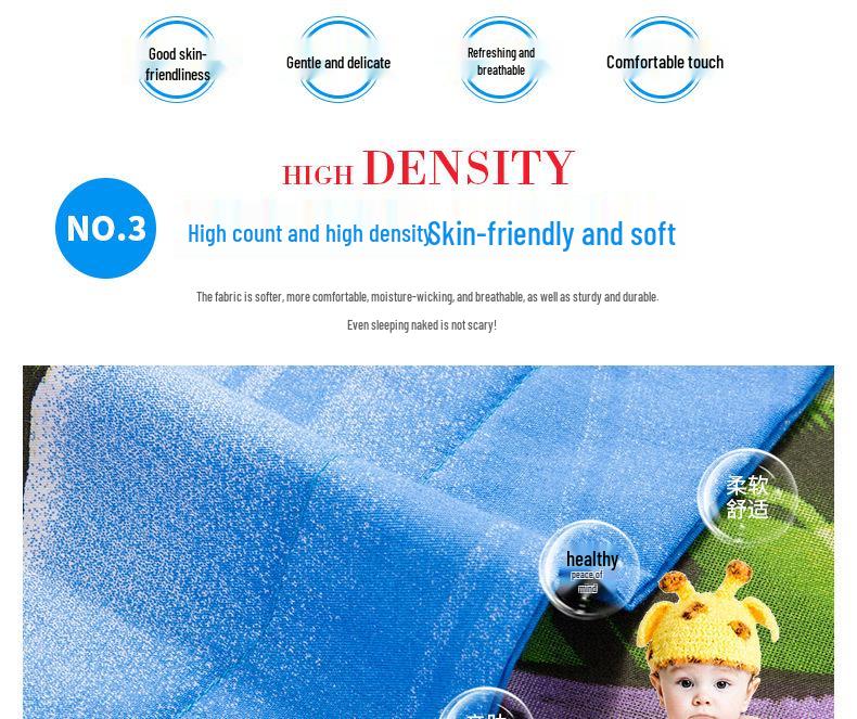 Spiderman All-Cotton 4-Piece Boys' Cartoon Bedding Set