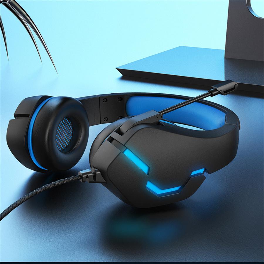 Head-mounted Wired Headset Wire-controlled Luminous Esports Mobile Phone Computer Game Headset