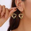 Korean Style Flower Cute Animal Asymmetric Dangle Earrings for Women Sweet Temperament Tassel Earrings Party Jewelry Gift