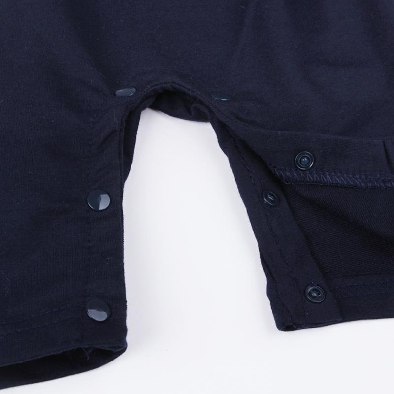 European & American Style Boys' Striped Long-Sleeve Jumpsuit with Bow Tie & Jacket