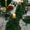 Christmas Pine Garland Real Touch Norfolk Pine Garland Pine Needle Home Door Decoration Unique Wreath Ornament Bendable Table