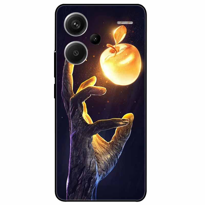 For Redmi Note 13 Pro Plus 5G Pro+ Case Soft Black Painted Cats TPU Funda For Xiaomi Redmi Note 13 Pro 5G Note13 Silicone Cover