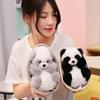 Hedgehog Panda Sleeping Basket Baby Toys Imitation Animal Animals Basket Plush Toys  Pet Doll