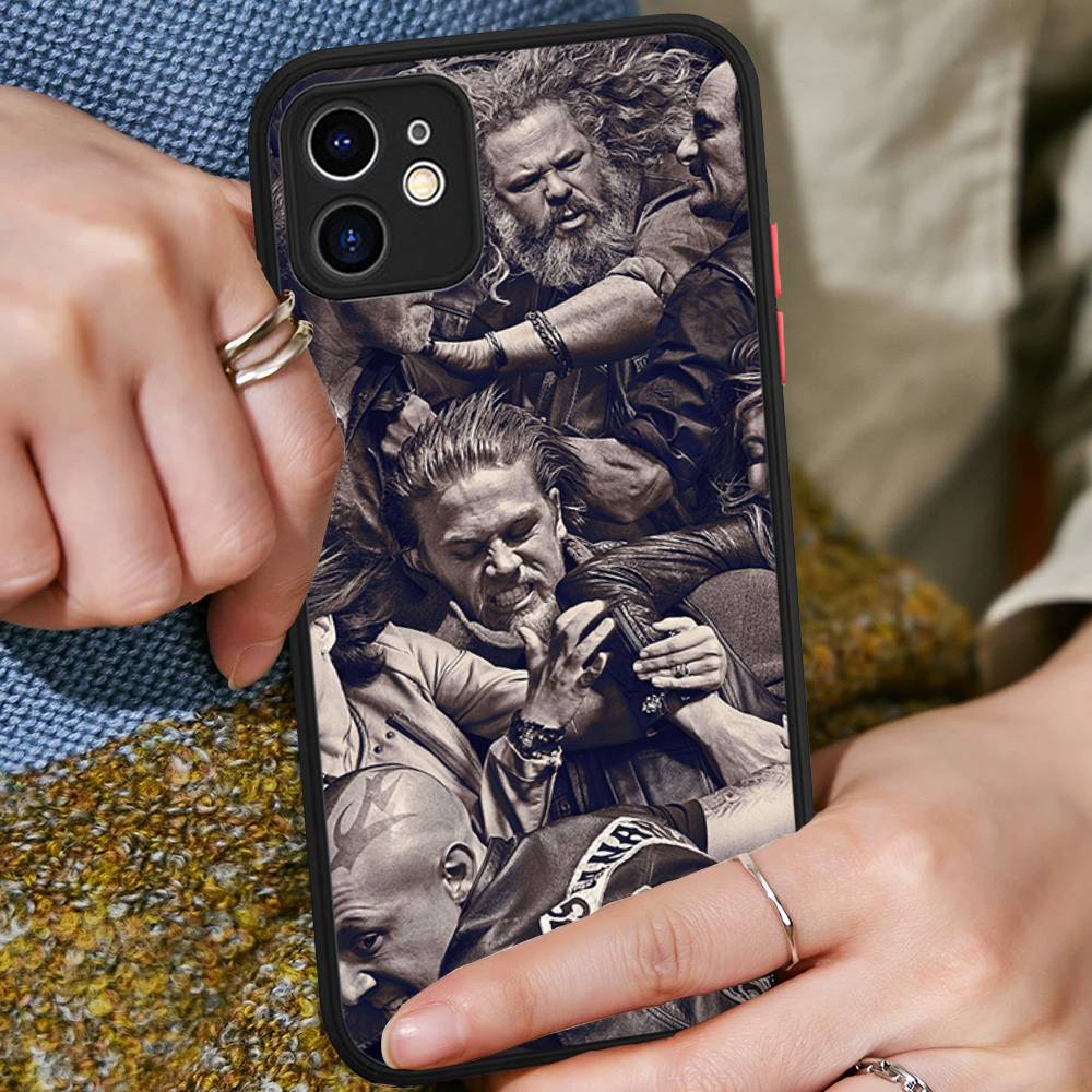 

Crime Sons Of Anarchy TV Phone Case For IPhone 16e 16 15 14 13 12 11 Pro Max X XS Max Plus Matte Clear iphone 11