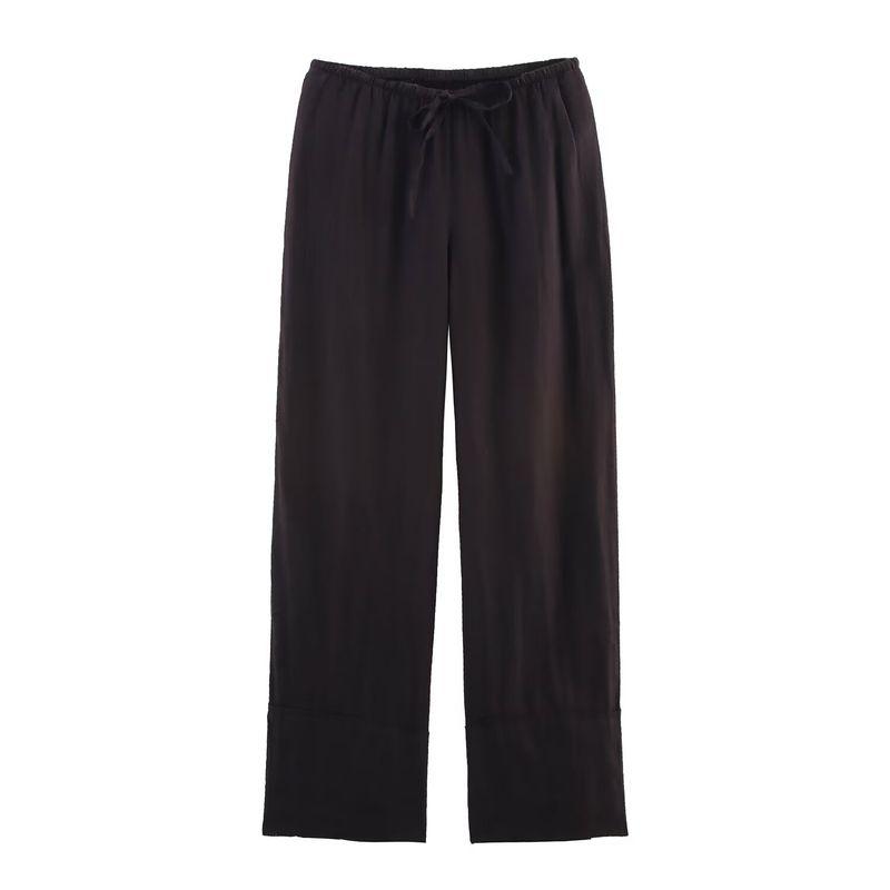 Araltay New Arrival Fashion Style Women's Clothing Fashion Linen Shirt Wide Leg Pants Suit 4786090 4786091