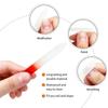 1 stücke Bunte Glas Doppelseitige Nagelfeilen Streifen Professionelle Transparent Gradienten Kristall Poliert DIY Maniküre Werkzeuge Liefert